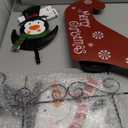 LIGHTSHINE Solar Metal Christmas Stakes Decor, Outdoor Christmas Decorations with Led Lights(2 Modes) for Porch, Lawn and Garden (Snowman and Penguin)