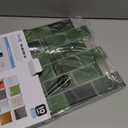 Art3d Peel and Stick Green Wall Tiles  12"x12" Thicker Design Backsplash, Self-Adhesive Tile for Kitchen & Bathroom Renovation