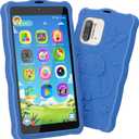 5.50" Touchscreen Kids Toys Smart Phone, Kids Phone with Games & Dual Camera, Toddler Toys Phone, Boys and Girls Learning Toy Phone for 3-9 Years Old (Blue)