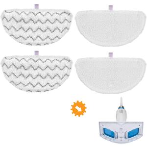 1940 for Bissell Steam Mop Pads for Bissell PowerFresh Steam Mop 1806 1544 1440 2075A 2685A 1940W 19404 Series, Model 19402 19408 1940a 1940f 1940q 1940t B0006 B0017, Part #5938#203-2633, 4 Pack