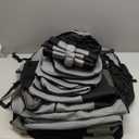 FH Group 3 Row Set 7 Seater Light & Breezy Flat Cloth Car Seat Covers, Combo Steering Wheel Cover & Seat Belt Pads, Airbag and Split Rear, Universal Fit for Cars Trucks, SUV, Gray