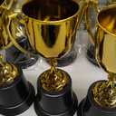 9 Inch Gold Trophy Award Gold Award Cup Employee Coworker Appreciation Gifts Golden Plastic Trophy for Thank You Teacher Nurse Volunteer Men Women Rewards Party