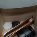 52-inch Ceiling Fan with Lights, Wooden Flush Mount Ceiling Fans with Remote Control, Dimmable Light,3 CCT,6 Speeds, Noiseless DC Motor, Ceiling Fan for Bedroom, Living Room, Office, Indoor, Dark Brown (Low Profile+Walnut Wood+Black Body)