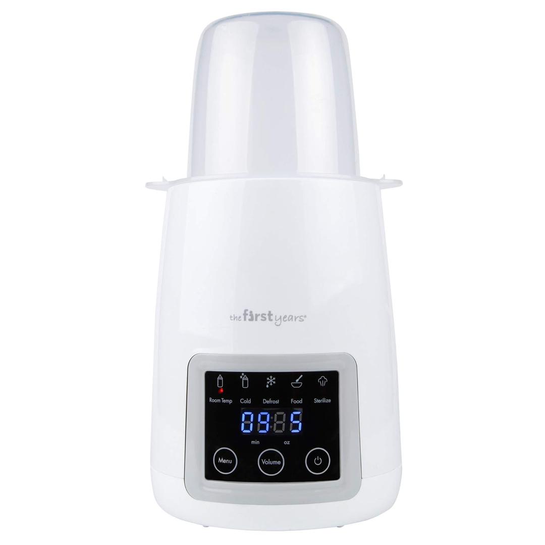 The First Years Gentle Warmth Digital Baby Bottle Warmer - Bottle Warmer for Breastmilk, Baby Formula, and Baby Food - Includes Milk Warmer, Basket, and Cup - White (1 Count (Pack of 1))