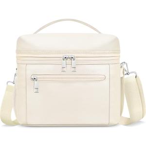 Insulated Lunch Bag for Women Men,Reusable Lunch Box Leak-Proof Cooler Tote Bag Water-Resistant LunchBags for Adults Work, Picnic, Travel(Cream,Beige)