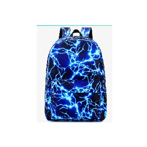 Boy School Backpack Elementary Middle Lightning Bookbag Laptop Teenager Waterproof Lightweight 17 Inches (1-Blue)