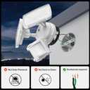 LEPOWER 30W LED Security Lights Motion Sensor Outdoor, 3200LM, 5500K, IP65 Waterproof, Hardwire 2 Head Motion Detector Flood Light for Garage, Yard, Porch
