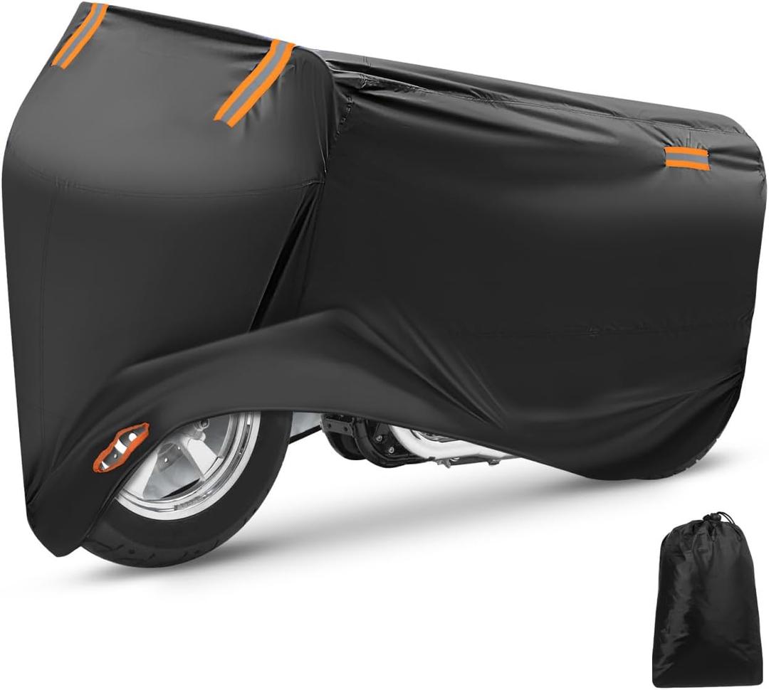iplusmile Waterproof Motorcycle Cover 110X72 Inch All-Weather Outdoor Motorbike Cover with Lock Holes for Universal Dirt Bikes and Scooters iplusmile Waterproof Motorcycle Cover 110X72 Inch All-Weather Outdoor Motorbike Cover with Lock Holes for Universal Dirt Bikes and Scooters