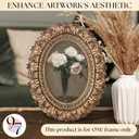 97 Decor 4x6 Oval Picture Frame - Vintage 4 x 6 Picture Frames Gold, Rustic 4 x 6 Gold Frame, Ornate Photo Frame 4 By 6 Picture Frame For Tabletop And Wall Hanging