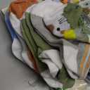 Hoteam 21 Pcs Baby Shower Games Include Baby Sock Hunt Sign and 20 Pair Small Cotton Socks Wooden Table Sign with Holder for Gender Reveal Party Favors(Animal Style) (Safari)