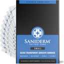 Saniderm Tattoo Aftercare Bandage 10 Sheets (Small Pack, 4 in x 4 in) Convenient, Faster Tattoo Healing and Protection Sterile, Waterproof, and Latex-Free