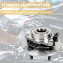 515126 2PC Front Wheel Hub and Bearing Assembly for 2009 2010 2011 Dodge Ram 1500 (from 12/08/2008)