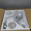 3 Light Brushed Nickel Dining Room Light Fixture,Modern Kitchen Chandeliers Over TableAdjustable Height Industrial Hanging Pendant Lights for Kitchen Island with Glass Shade