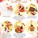 Halloscume 36 Sets Thanksgiving Crafts Kit DIY Tissue Paper Sign Crafts Turkey Pumpkin Fruit Truck Suncatchers Kits Decor for Thanksgiving School Fall Harvest Religious Party Fun Activities