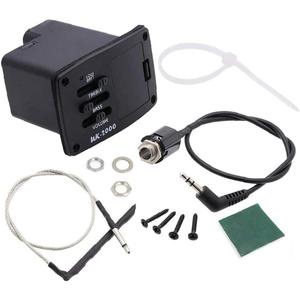 Jiayouy UK-2000 2-Band EQ Equalizer Ukulele Piezo Pickup Preamp Tuner System 1 Set