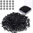 600 Pieces 2BA Thread Dart Tips Plastic Tip Dart Points and 600 Pieces Dart Rubber O Ring Dart Tips Dart Shaft O Rings with a Storage Box for Dart Shaft Part Replacement (Black, Classic)