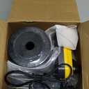 MorningRo Electric Fence for Preventing Animals Intruding 2 Mile 110VAC 0.35 Joule Electric Plug in Fence, 50 Black Insulator and 1 Socket Tool 250ft Aluminum Wire for Animals and Keep Out Predators