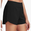 Women's 3" Workout Shorts High Waisted Athletic Running Shorts with Liner Sports Lightweight Quick Dry, L/XL