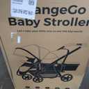 Momcozy ChangeGo Baby Stroller, Convertible Single-to-Double-to-Wagon Stroller with 23 Configurations, Bassinet, Seat Included, Large PU Wheels, All-Wheel Suspension  Extendable UPF50+ Canopy (Black)