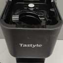 Tastyle Single Serve Coffee Maker for K Cup, Ground and Tea Leaves, Hot and Iced Coffee Machines with Bold Setting, 6 to 16 Oz Brew Sizes, Compact for Small Spaces, Black (2.0 Version)