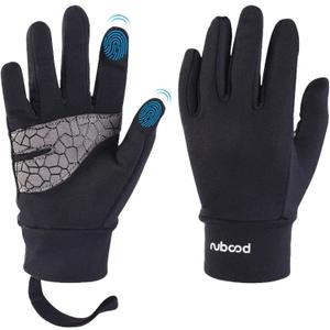 Azarxis Kids Snow Ski Gloves, Children Winter Waterproof Windproof Warm Touchscreen Snowboard Gloves for Boys & Girls (7-8 Years Old, #07 Black)