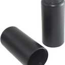 2 PCS Replacement Mic Battery Screw on Cap/Cover/Cup for Shure PGX/SLX Wireless (Black)