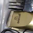 oneisall Dog Clipper Low Noise, Dog Grooming Kit with Rechargeable, Pet Shaver Cordless Electric Quiet Hair Clipper Set for Dogs Cats PetsGold