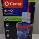 O-Cedar H2prO Flat Mop System | Quick Cleaning Tool | Clean with Clean Water | Machine Washable Reusable Microfiber Mop Pad | Safe on Wood Floors, Vinyl, Tile, Baseboards, Walls