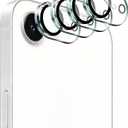 4-Pack Camera Lens Protector for iPhone 17e/16e, 9H Tempered Glass Camera Cover Screen Protector Accessories, HD Clarity, Anti-scratch, Case Friendly, Shockproof Full Protective