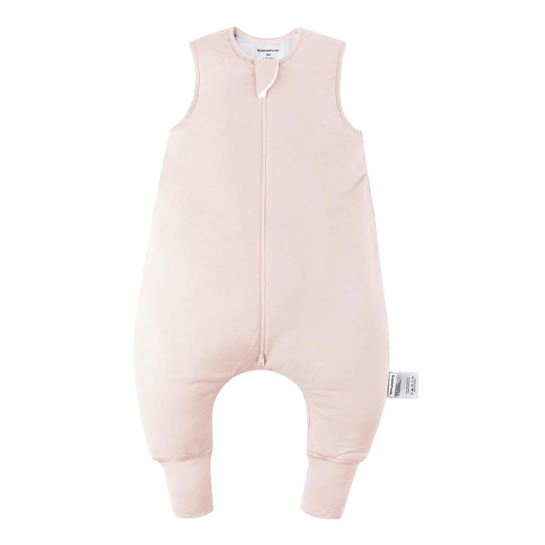 Rayon Made from Bamboo Toddler Sleep Sack with Feet 12-24 Months 1.0 Tog Ultra Soft Toddler Sleeping Sack 1t-2t Sleep Bag Walker Quilted Wearable Blanket with Legs 2-Way Zipper Lightweight (Pink) Size: M(1-2T)