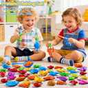 Magnetic Fishing Toy for Kids 3-5, Magnetic Fishing Game for Kids Ages 4-8, Water Table Toys with Fishing Rod Set, Outdoor Plastic Floating Fish, Kids Bath Pool Fishing Water Toys for Baby Boys Girls