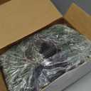 Dingion 8 Pcs 9.8" Christmas Mini Wreaths for Cabinets Small Artificial Snowy Cedar Wreath with Velvet Ribbon Christmas Hanging Decorations for Kitchen Window Chair Wall Front Door Farmhouse (Black)