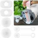 HOMDSG Spill Stopper Set for Stanley Cup 2.0 40oz 30oz, Accessories Including Straw Cover Cap, Fix Leak Stopper and Lid Spill Plug, Clear