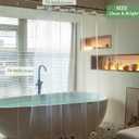 Clear Shower Curtain Liner 76 inches Long with 6 Magnets, PEVA Lightweight Plastic Waterproof Extra Long Shower Liner 72x76 Inch Length for Bathroom