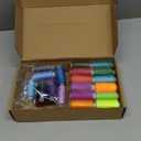 72 PCS Sewing Thread Assortment, 36 Color Thread for Sewing Machine with 36 Same Color Bobbins, Polyester Thread 400 Yards/Spool (72)