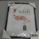 8.5x11 Picture Frame (Set of 3), 8.5x11 Photo Frames with 6x8 Removable Mat, High Definition Plexiglass, Vertical and Horizontal Display, Wall Hanging Photo Frame, Black