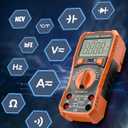 Crenova 890Z Digital Multimeter, 6000 Counts TRMS Multimeter Tester, DC AC Voltmeter Ohmmeter, Measures Voltage Current Capacitance Diodes Continuity Resistance Transistor Temperature with NCV