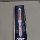Conair Double Ceramic 1-Inch Curling Iron, 1-inch barrel produces classic curls  for use on short, medium, and long hair (White)
