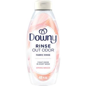 Downy Rinse Laundry Odor Remover, Spring Breeze Scent, 48 FL OZ, Fabric Softener and Laundry Odor Removal Rinse