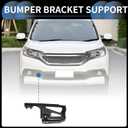 Bumper Support Bracket, Left Side Front Bumper Retainer Bracket Hold Mount No.5327404040 for Toyota Tacoma 2015-2022 ABS Black, 1 Pc