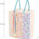 Cheerland Floral Party Favor Bags Gift Bag Colorful Daisy Flower Paper Goodie Pastel Candy for Wildflower Tea Party Baby Shower Girls Birthday Fairy Garden Suppliens Vivid Favors Pack of 8