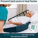 Lunderg Bedsore Pillow Positioning Wedge - with 2 Non-Slip Pillowcases & Adjustable Slope - Pressure Ulcer Cushion for Bed Sore Prevention - Stay on the Side and Stay Off the Back