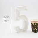 H 8.26" tall Light Up Numbers 40 Sign for Wedding Anniversary, 40th Birthday Party Decorations for Women, 40th Birthday Centerpieces Table Decorations for Men
