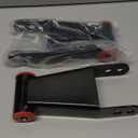 ECOTRIC 2"-3" Lowering Drop Shackles Rear Compatible With 2004-2014 Ford F150 F-150 Rear leveling shackles Adjustable 2" to 3" Leveling kit 2wd Black