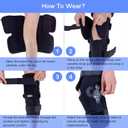Hinged ROM Knee Brace, Post Op Knee Support Orthosis with Side Stabilizers & Locking Dials for Arthritis, Meniscus Tear, ACL, MCL, Medical ROM Knee Brace for Knee Pain (Basic, Large)