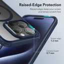 ESR for iPhone 15 Pro Max Case, Compatible with MagSafe, Military-Grade Protection, Yellowing & Scratch-Resistant Back, Magnetic Phone Case for iPhone 15 Pro Max, Classic Series, Clear Dark Blue
