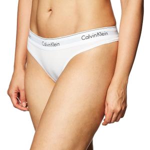 Calvin Klein Women's Modern Cotton Thong-Panty (White)