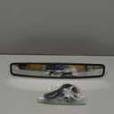 UTV 15" Wide Rear View Mirror Convex Mirror with 2" Clamp Compatible with Can-Am Maverick Talon with 2" Horizontal Cross Bars (2inch clamp)
