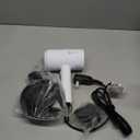 slopehill Professional Ionic Hair Dryer, Powerful 1800W Fast Drying Low Noise Blow Dryer with 2 Concentrator Nozzle 1 Diffuser Attachments for Home Salon Travel (White)