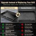 Nonstick Cast Iron Griddle for Ninja Sizzle Smokeless Indoor Grill Nanoceramic Griddle Insert for Ninja Grill GR101 GR101 14 inch Flat Top Grill Plate for Smokeless Sizzle GR100 Series